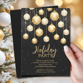 Invitación Negocios de Ornamentos de Árbol de Navidad