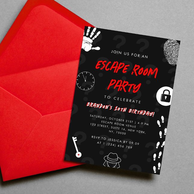 Invitación Negra resuelve la misteriosa fiesta de cumpleaños  (Subido por el creador)
