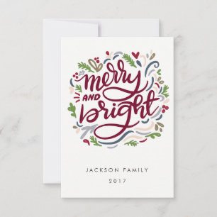 Invitación Negrita Mano Letter alegre y brillante vacaciones