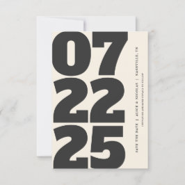 Invitación Negrita Moderna Guardar La Fecha Con Luz Fotográfi