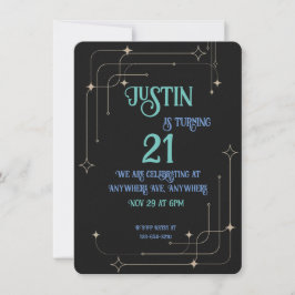 Invitación Negro &