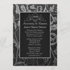Invitación Negro - 25º Aniversario de la Damasco de Plata