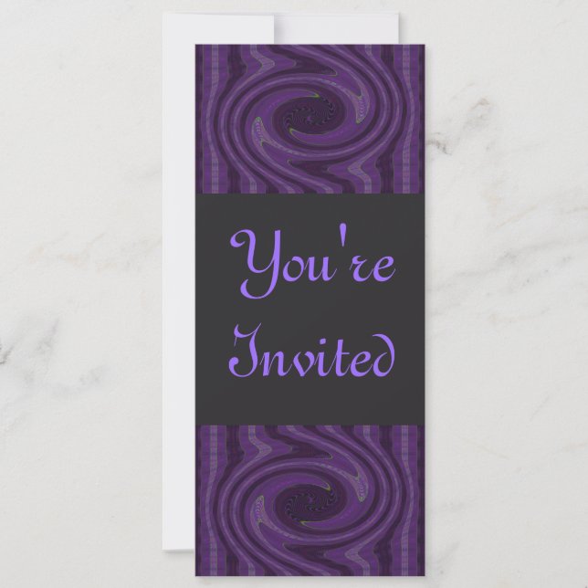 Invitación negro púrpura (Anverso)