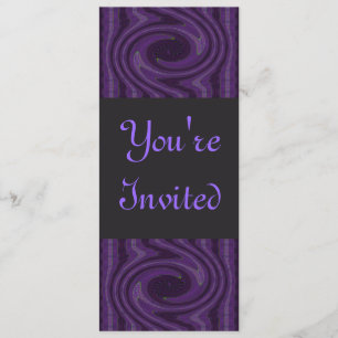 Invitación negro púrpura