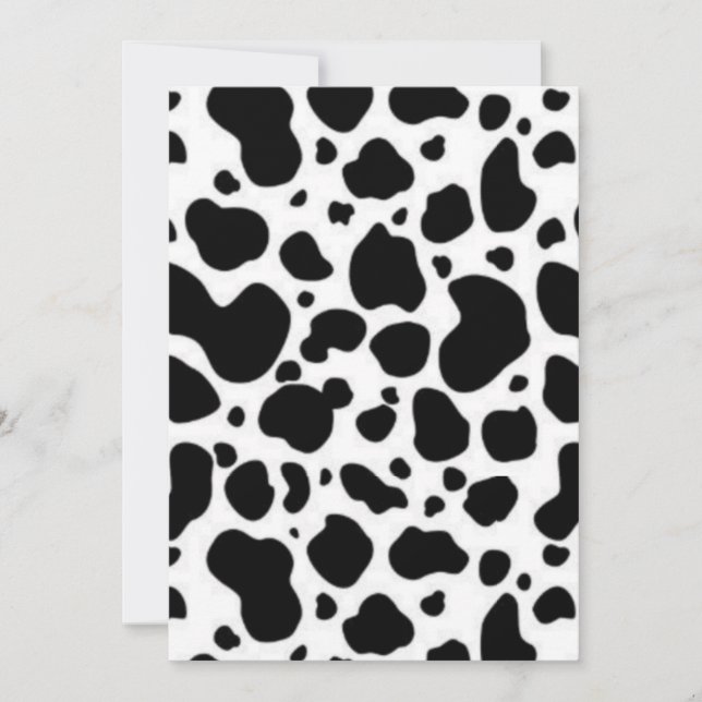 Invitación Negro y blanco (Anverso)