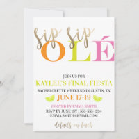 Neon Bachelorette Weekend moderna Fiesta Final