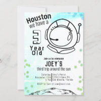 Neon Birthday por el espacio astronauta