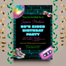 Neon Disco Birthday de los 90