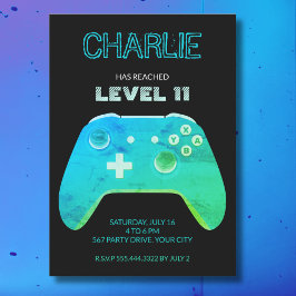 INVITACIÓN NEON GAME CONTROLLER