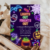 Neon Halloween resplandeciente en el oscuro Fiesta