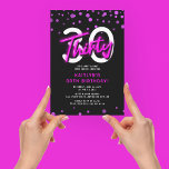 Invitación Neon Pink Treinta y Treinta Fiesta de cumpleaños<br><div class="desc">Invite a amigos y familiares a celebrar a su fiesta de 30 años con esta invitación rosada de cumpleaños TREINTA.</div>