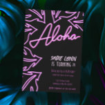 Invitación Neon Tropical Hawaiano 21 cumpleaños<br><div class="desc">Estas invitaciones tropicales son divertidas para los fiestas de 21 años. Estos incluyen colores brillantes,  escritura de neón y gráficos botánicos. Encuentra suministros fiestas en mi tienda.</div>