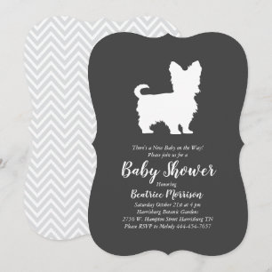Invitación Neopatía de Perro Terrier de Yorkshire Género neut