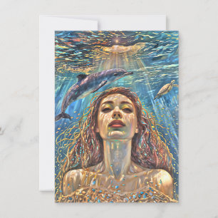 Invitación "Nerena" bajo las aguas quietas