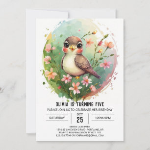 Invitación Nest Online Bird Birday