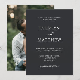 Invitación Neumático negro Minimalista moderno