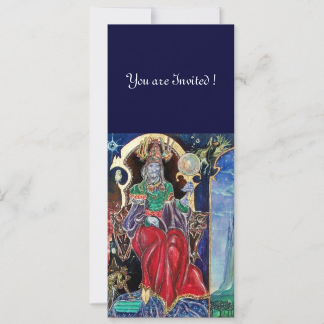 Invitación NEUROMANCER , azul rojo, blanco (Anverso)