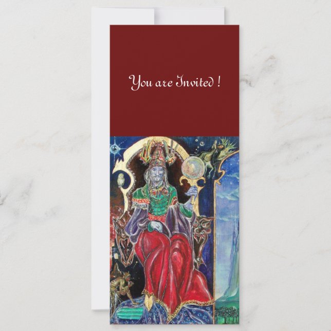 Invitación NEUROMANCER , azul rojo, blanco (Anverso)