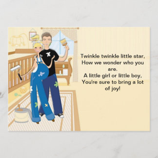 Invitación neutra a Baby Shower