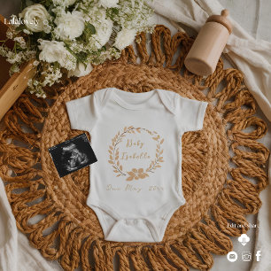 Invitación neutra moderna del embarazo