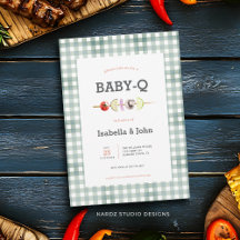Invitación neutral a Baby Shower para Babyque