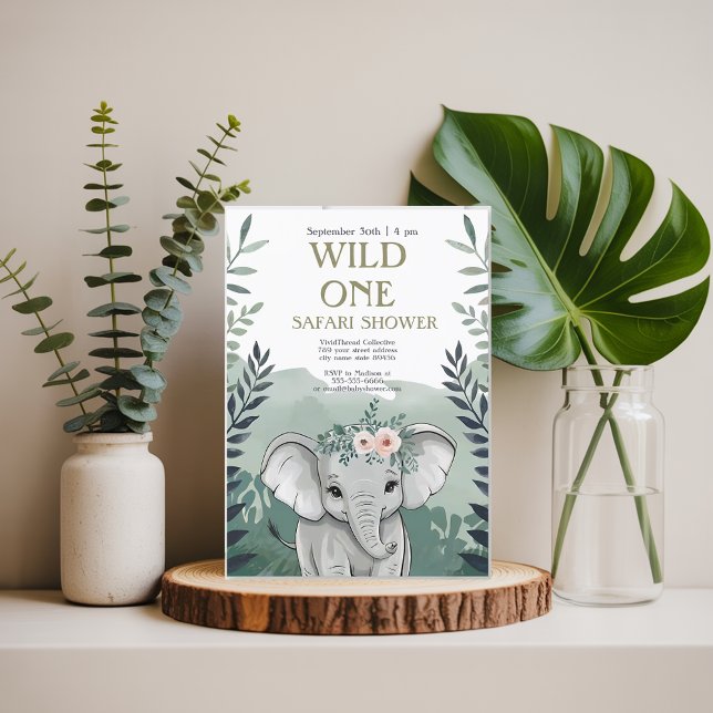 Invitación neutral de Baby Shower al Boho Safari (Subido por el creador)