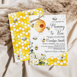 Invitación neutral de Baby Shower de mami to beee