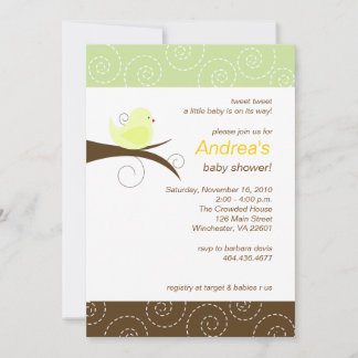 Invitación neutral de Baby Shower del género del