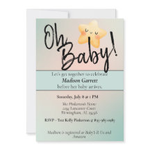 Invitación neutral de género de Baby Shower