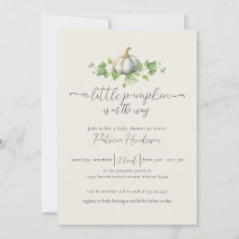 Invitación neutral de género de la calabaza de oto