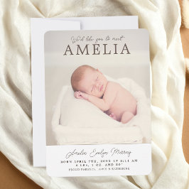 Invitación Neutral del Collage de fotos del bebé