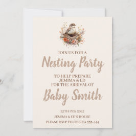 Invitación neutral del Fiesta de nidificación con 