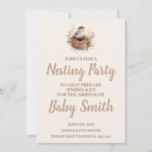 Invitación neutral del Fiesta de nidificación con