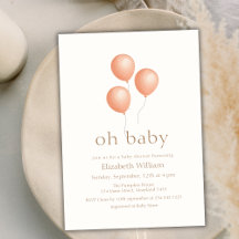 Neutral elegante Boho Balloon Baby Shower