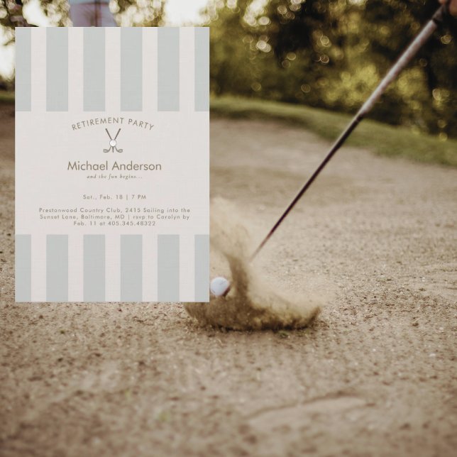 Invitación Neutral Golf Retirement Party  (Subido por el creador)