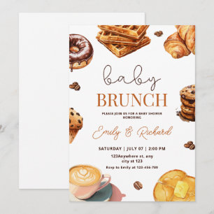Invitación Neutral para Baby Brunch de Baby Shower