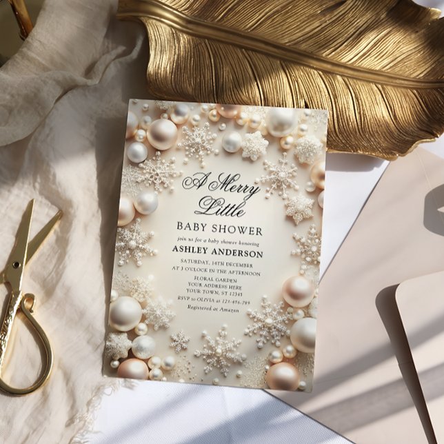 Invitación Neutral Un Pequeño Baby Shower (Subido por el creador)
