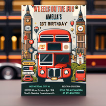 New Boy Cute Chica Tour Fiesta City Bus 1er cumple