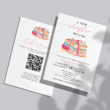 New Chapter Baby Shower Registry QR Code books