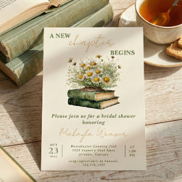 Invitación New Chapter Begins, Storybook Bridal Shower