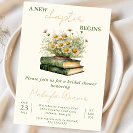 Invitación New Chapter Begins, Storybook Bridal Shower