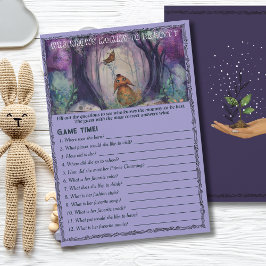 Invitación New Chapter Begins Who Knows Mommy Best Game Card