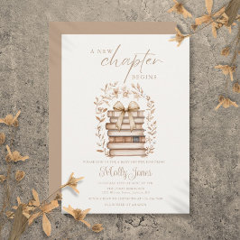 Invitación New Chapter Storybook Bow Baby Shower