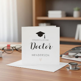 Invitación New Doctorate Degree Card Doctorate Degree Card