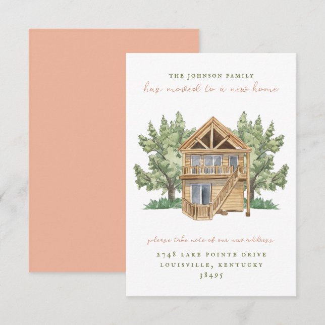 Invitación New Home Moving Announcement (Anverso / Reverso)
