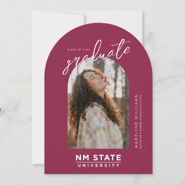 Invitación New Mexico State University Graduation (Anverso)