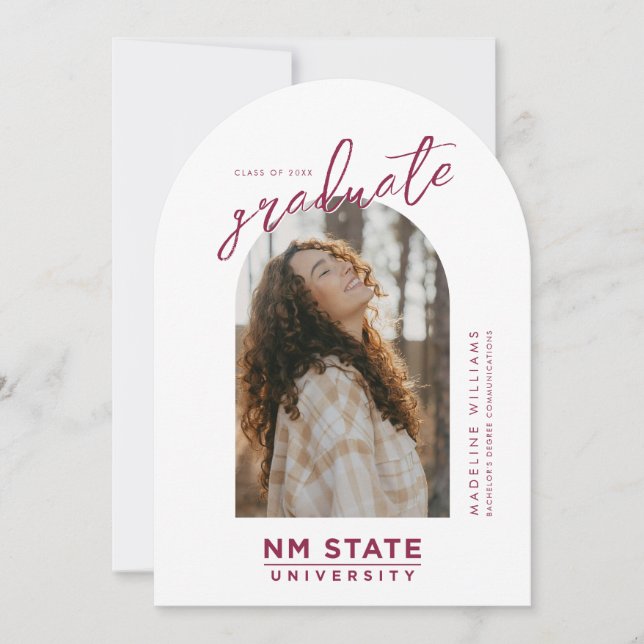 Invitación New Mexico State University Graduation (Anverso)