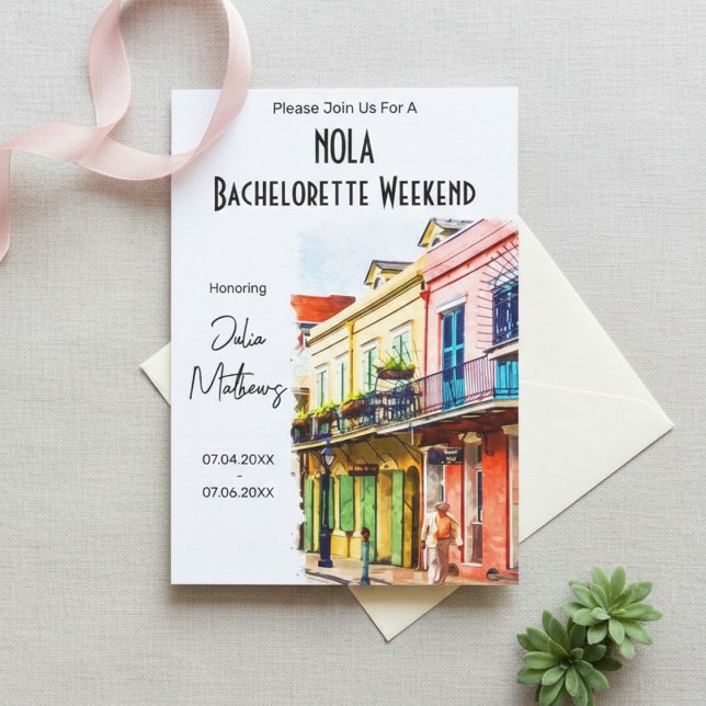 Invitación New Orleans Destination Bachelorette Weekend (Subido por el creador)