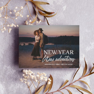 Invitación New Year New Adventures Big Photo Engagement