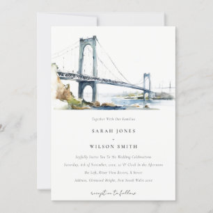 Invitación Newport Rhode Island Boda de los Estados Unidos